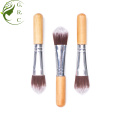 Mini Foundation Wood Maquillage Brosse Poudre plate